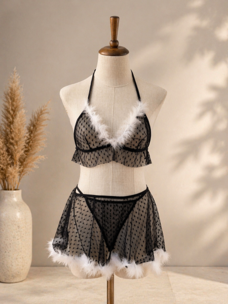 طقم الدلال الناعم بالريش