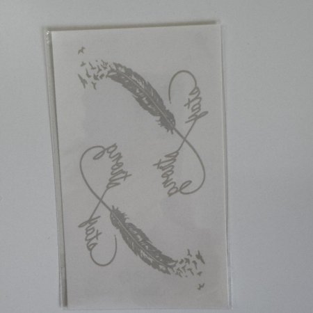 تاتو أقرب للطبيعي شكل ريشه